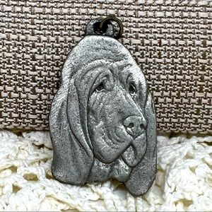 Vintage bloodhound pendant